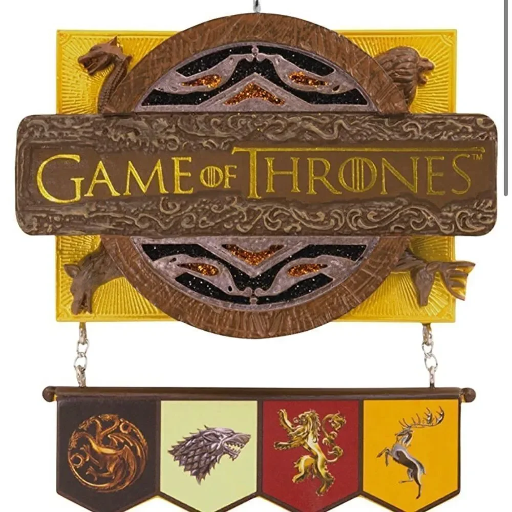 GOT game of thrones logo/arms/shield symbol hallmark ornament 2022